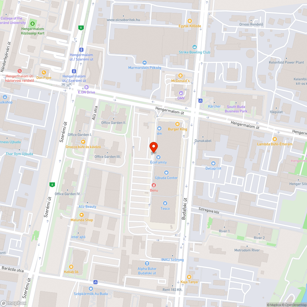 Hibás sorompó bejelentés helye