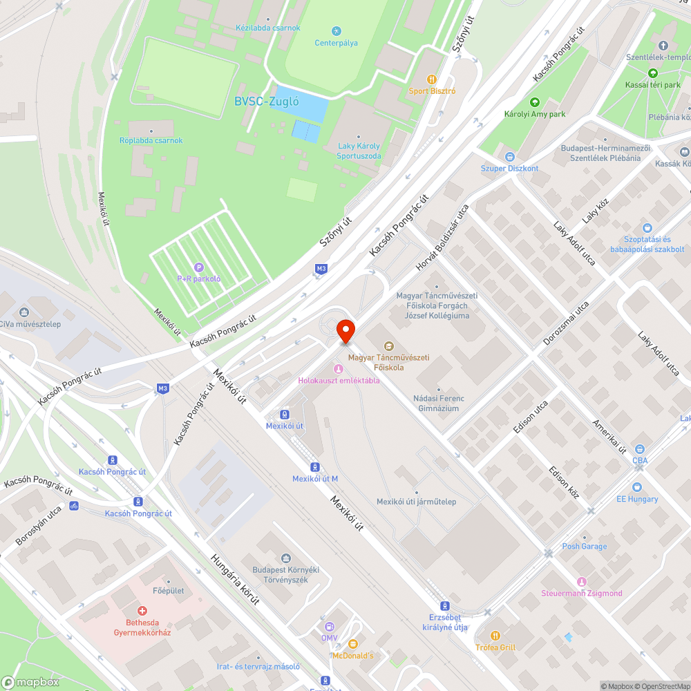 Elhagyott autó bejelentés helye