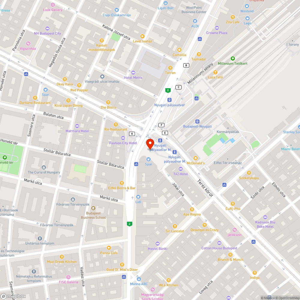 Hiányzó járólap bejelentés helye