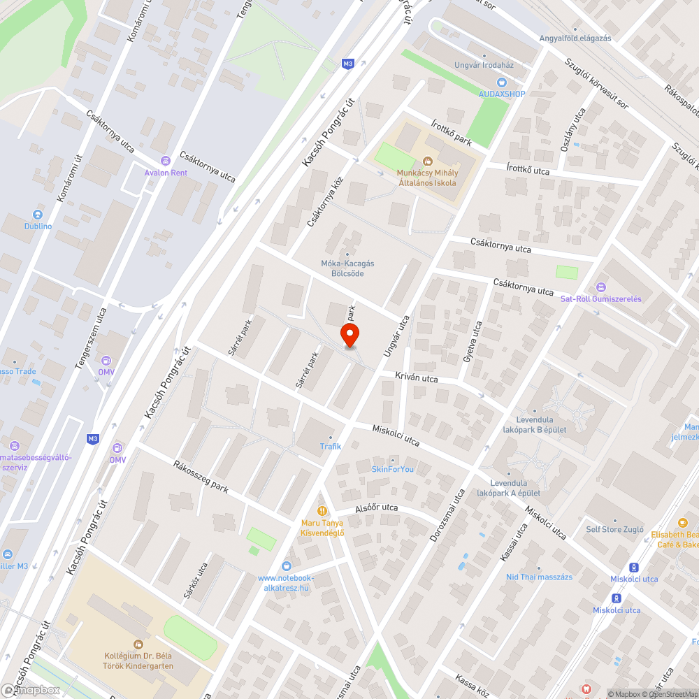 Megtelt hulladéktároló bejelentés helye