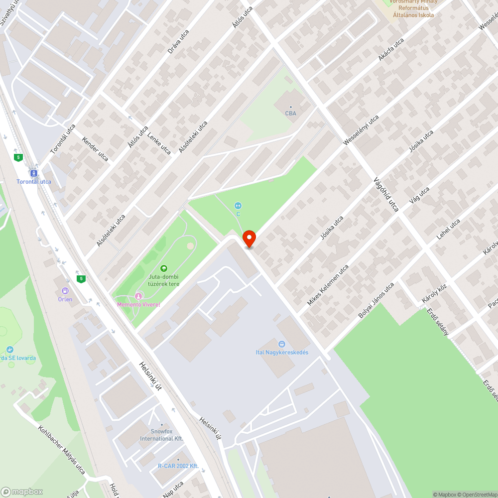 Lenke utca szemétlerakás bejelentés helye