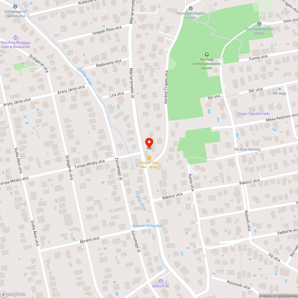 2. Kerületi Önkormányzathoz tartozó csatornafedél bejelentés helye