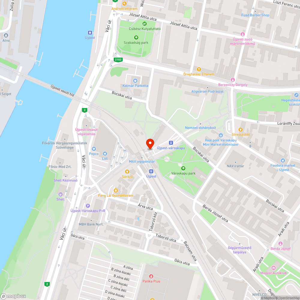 Botlásveszély bejelentés helye