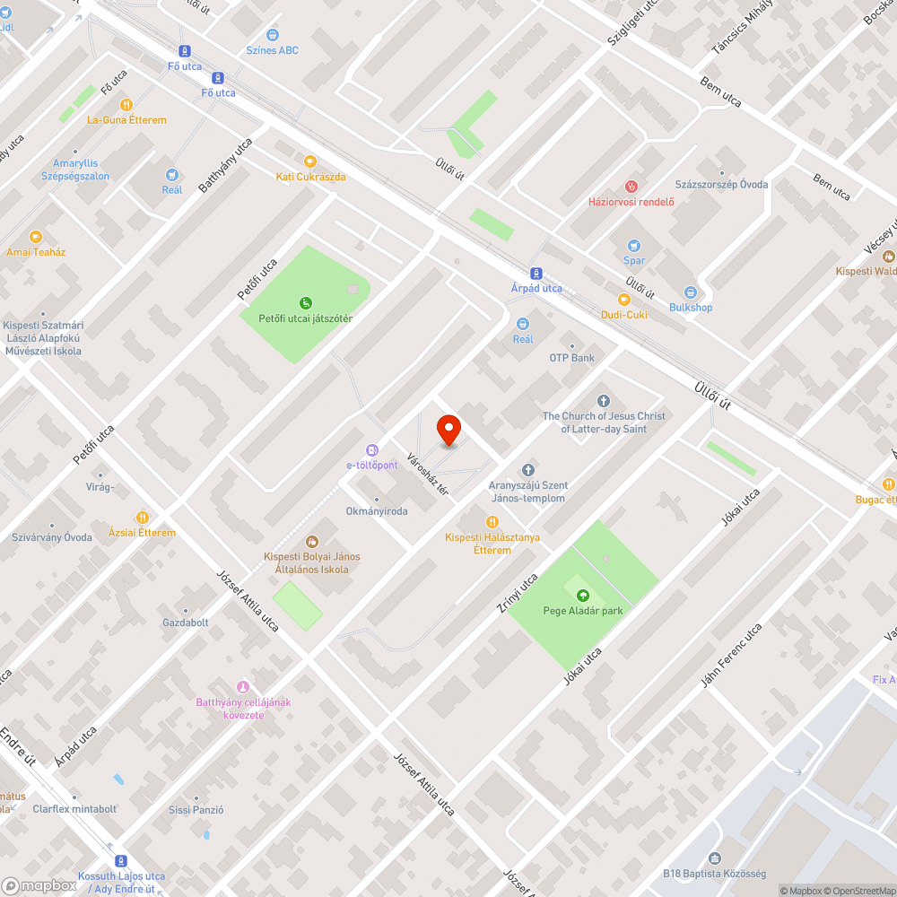 Ferde tűzcsap bejelentés helye