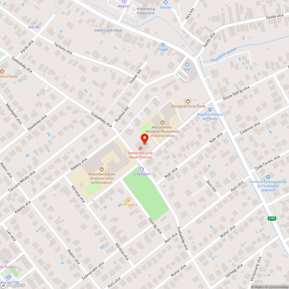 Vak sötét a rendelő előtti járdán bejelentés helye