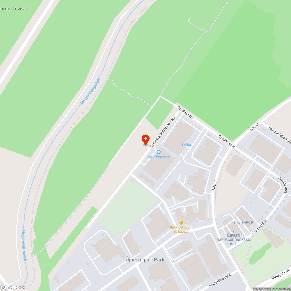 Útra belógó növényzet bejelentés helye