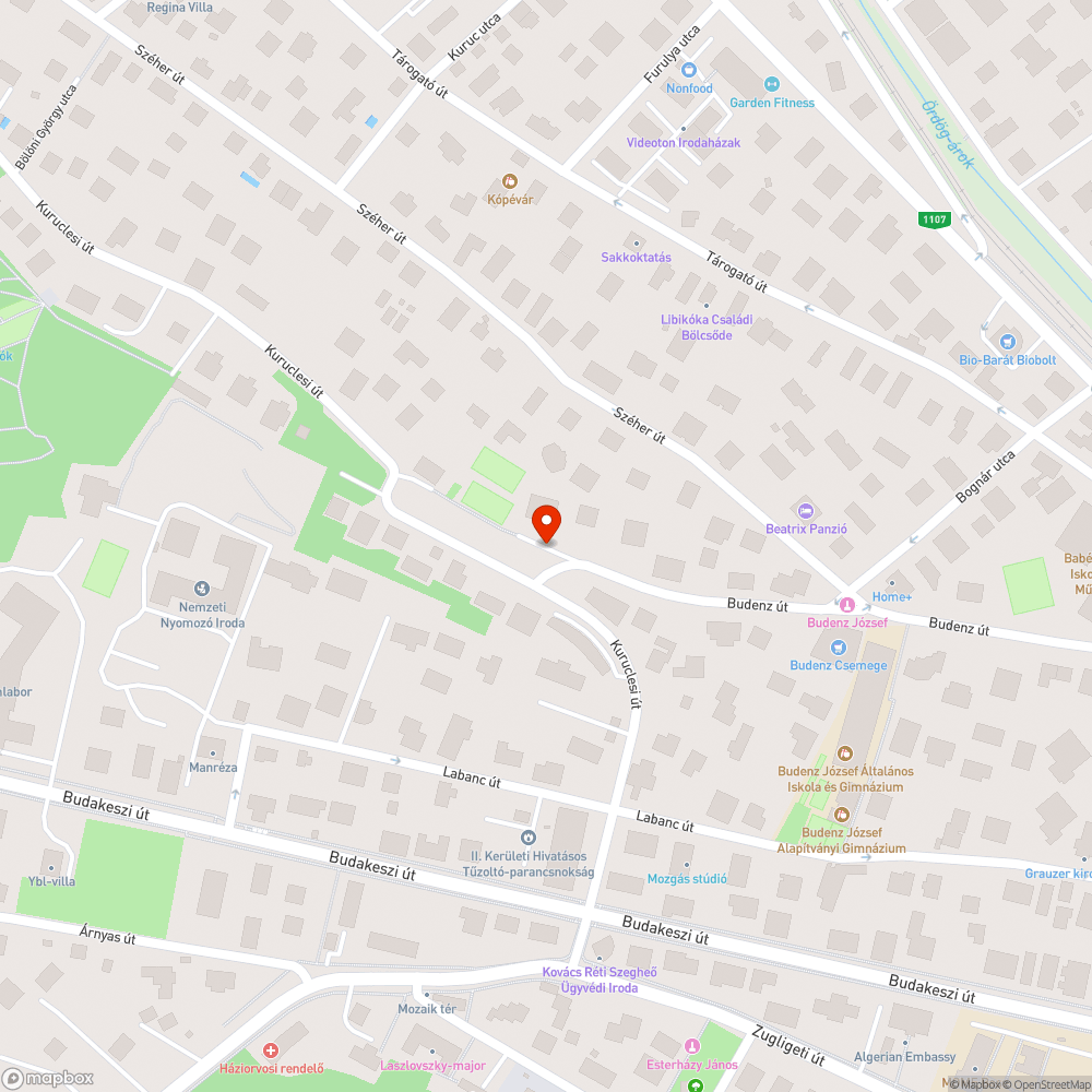 Életveszélyes zebra bejelentés helye