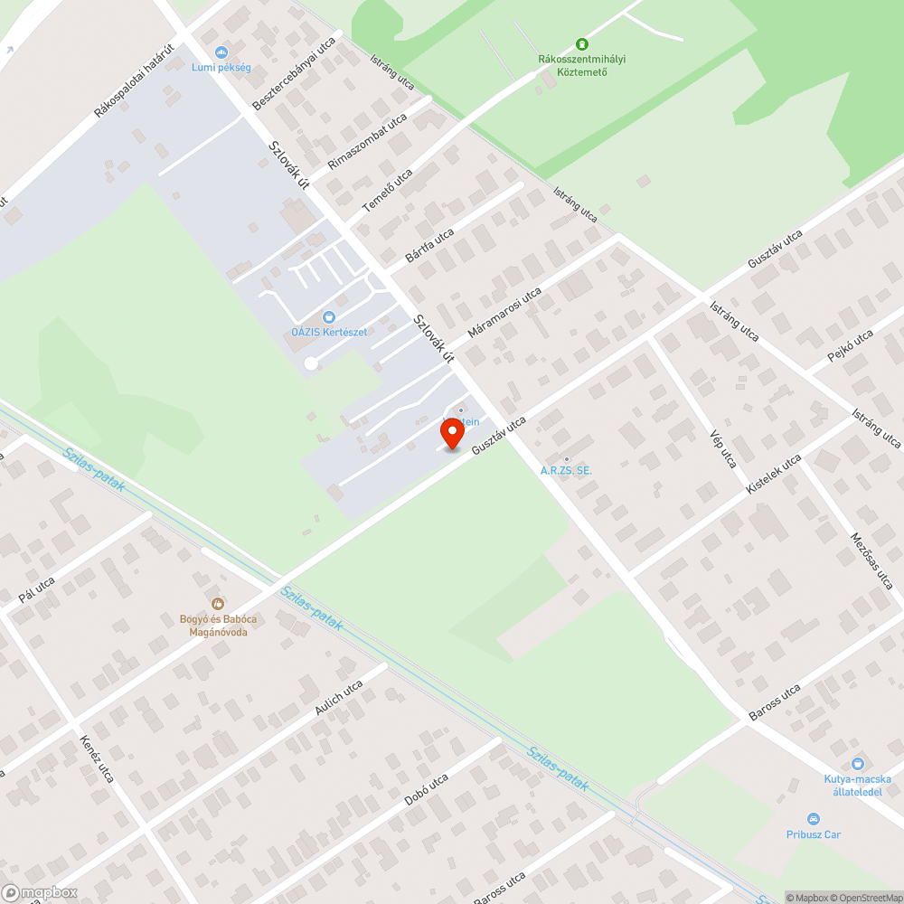 Illegális szemétlerakás a 1161 Gusztáv utcában bejelentés helye