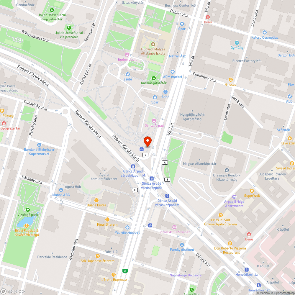 Graffitik bejelentés helye