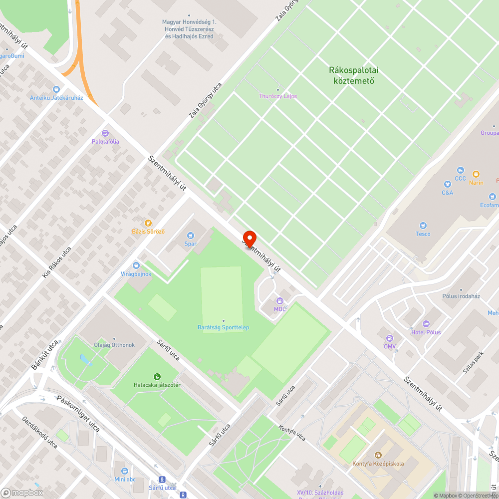 Gazzal benőtt járdaszakasz bejelentés helye