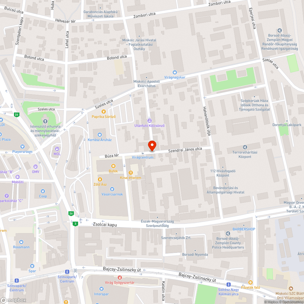 Botlásveszélyes aknafedél bejelentés helye