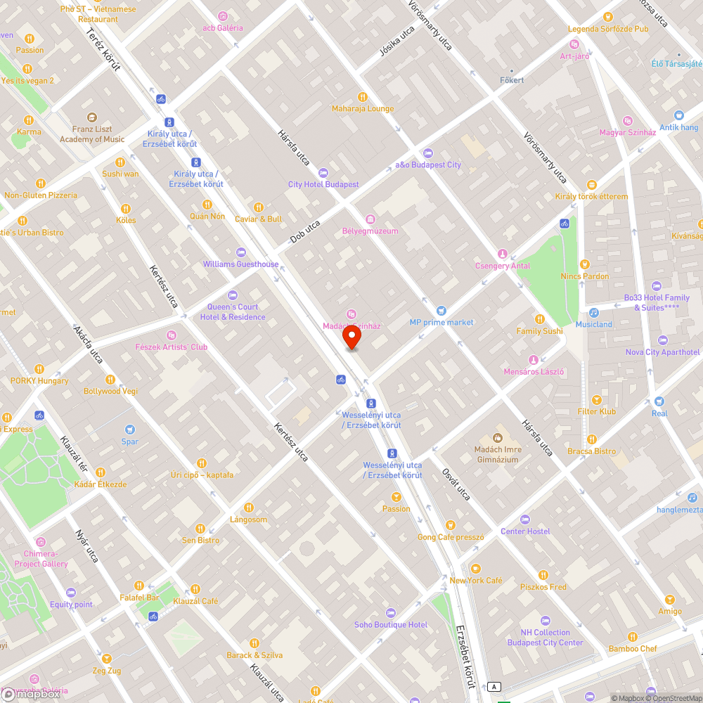 Firkált telefonfülke - Erzsébet krt. bejelentés helye