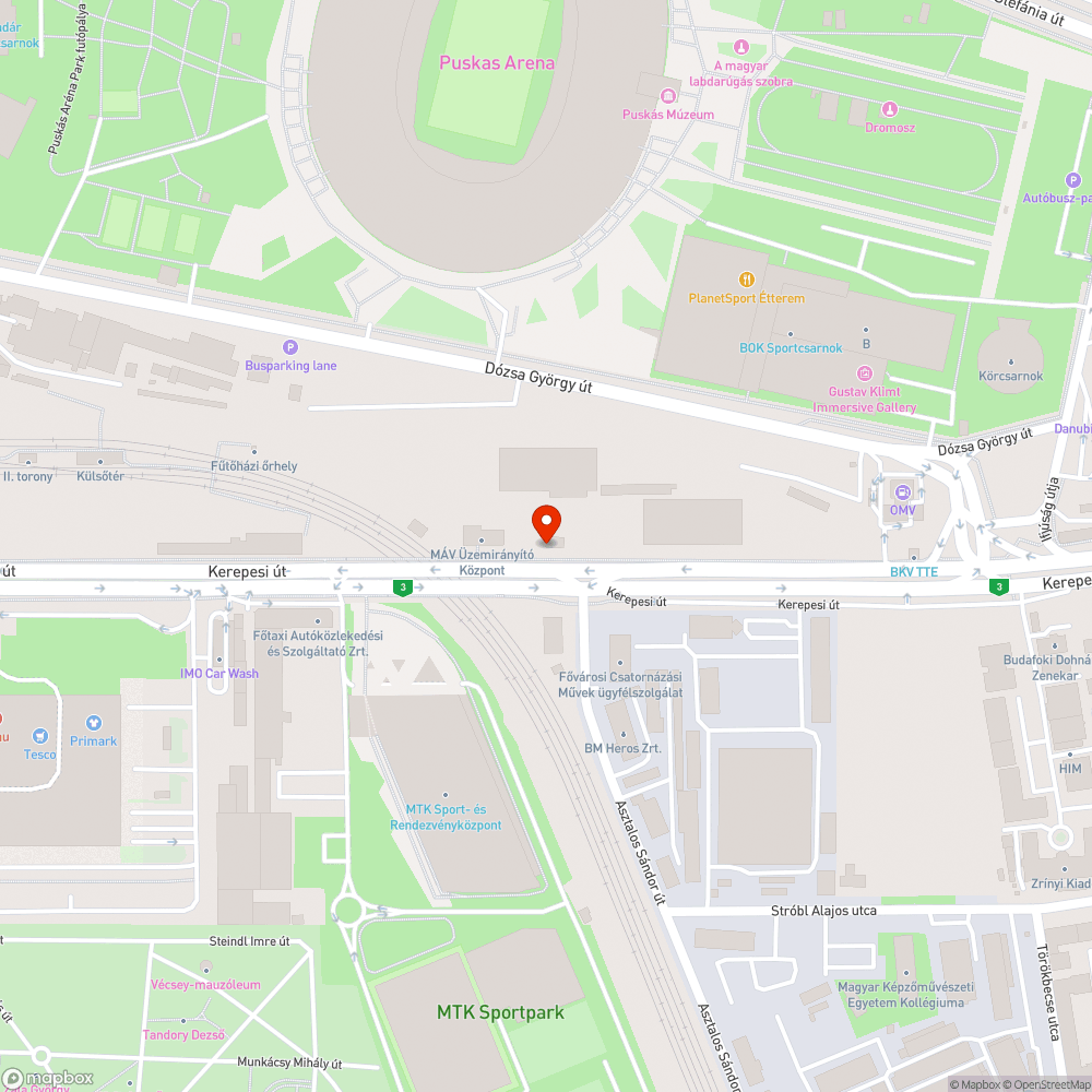 Kátyús út bejelentés helye