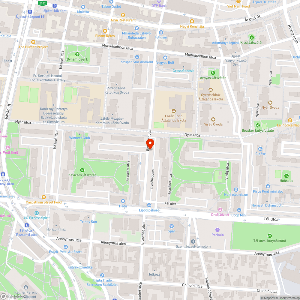 Leponyvázott autók bejelentés helye