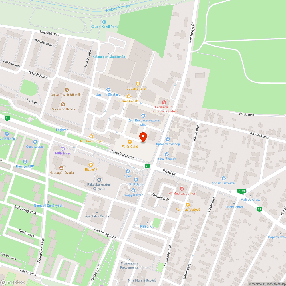 Karácsonyi vásárban parkoló autók bejelentés helye