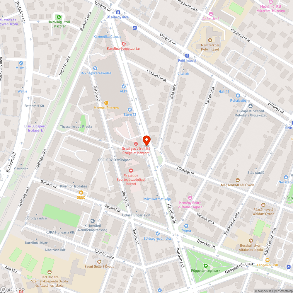 Zebrát takaró bokor - Karolina u. bejelentés helye