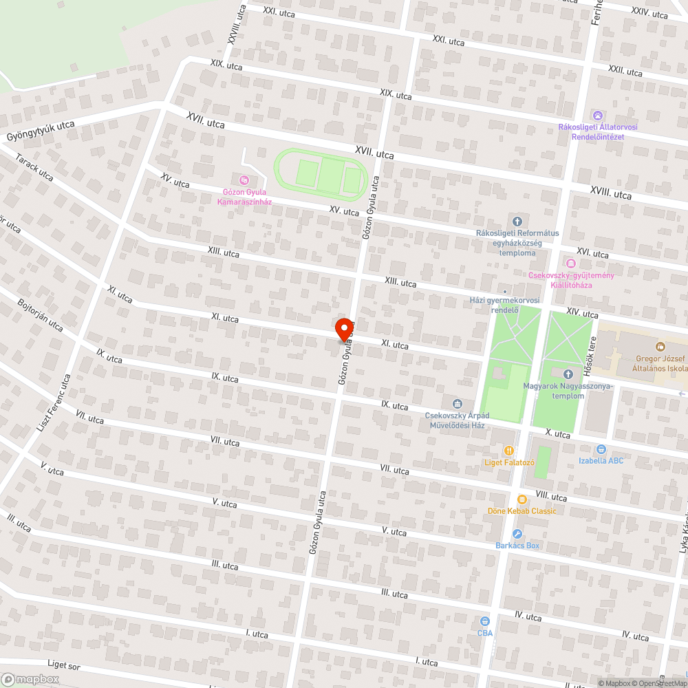 Nem működő lámpa - Gózon Gy. bejelentés helye