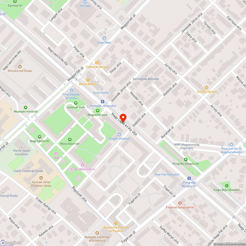 Elhagyott autó bejelentés helye