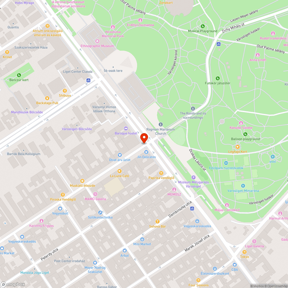 Halott zebra bejelentés helye