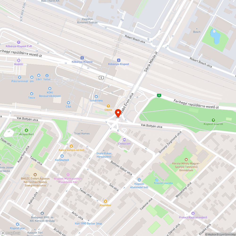 Lekopott jelzések KÖKI csomóponton, felgyűrődött buszmegálló bejelentés helye