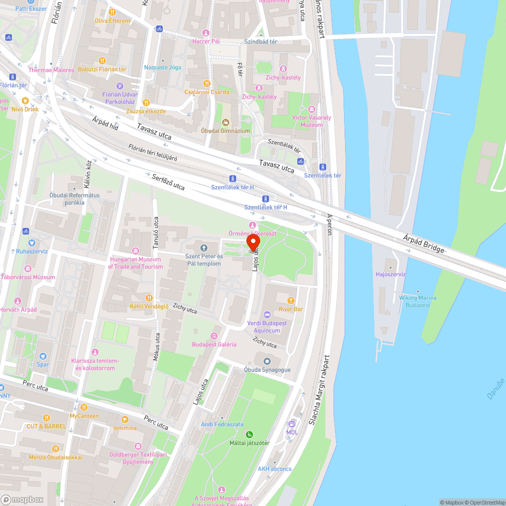 Szobor díszvilágítása nem működik a Lajos utcában bejelentés helye