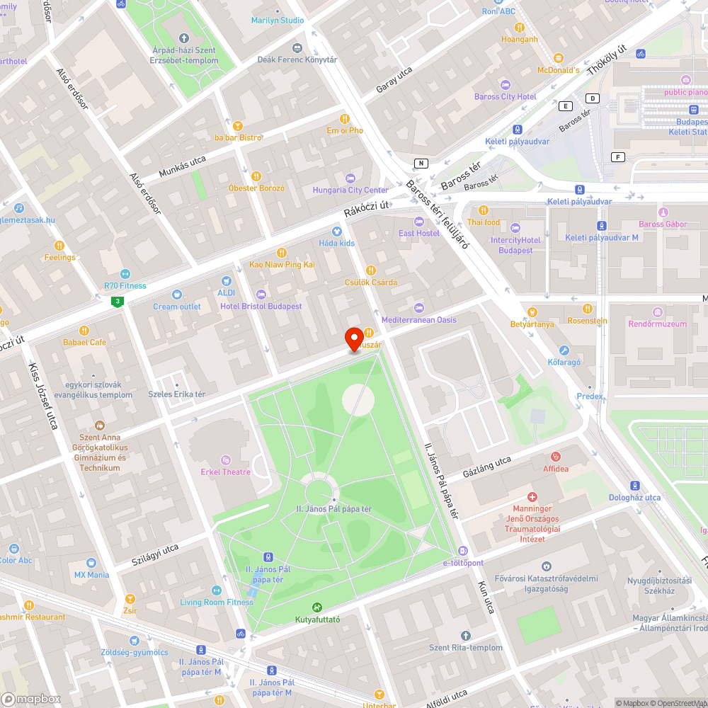 Lekopott szakaszjelzések a futókörön bejelentés helye