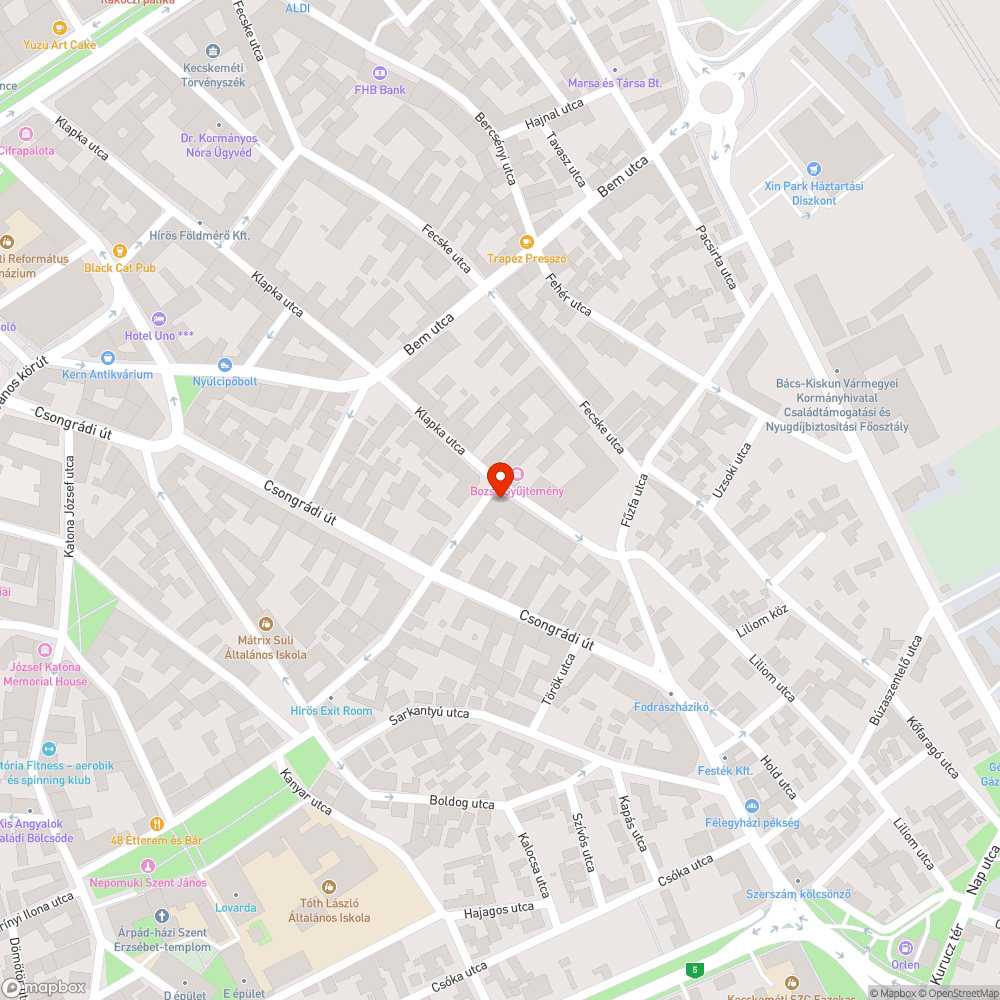 Rossz állapotú láda bejelentés helye