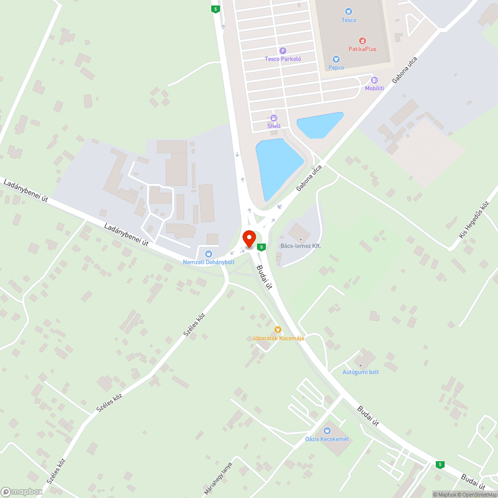 Süllyedt lefolyó bejelentés helye