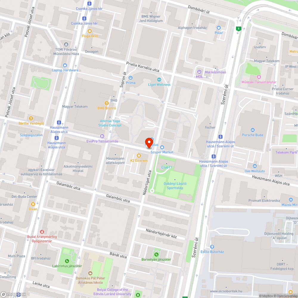 Csúszás- és balesetveszély bejelentés helye