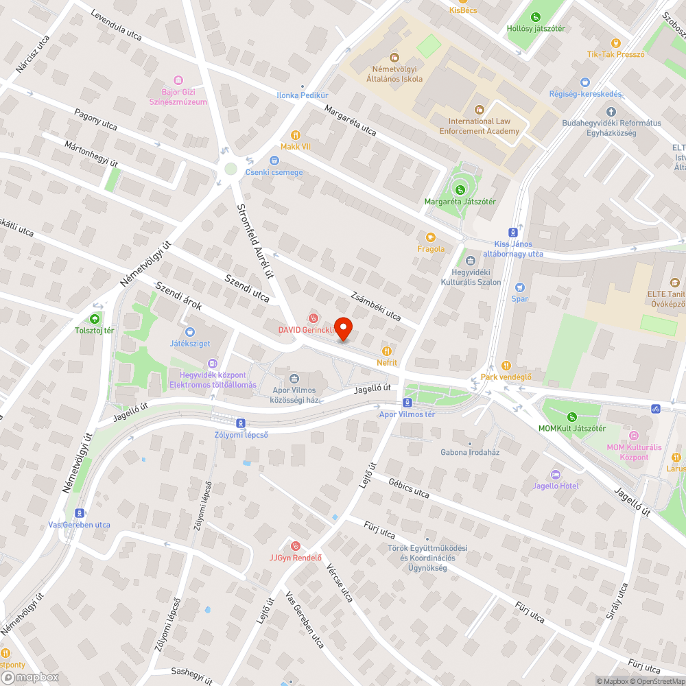 Süllyedt fedlap bejelentés helye