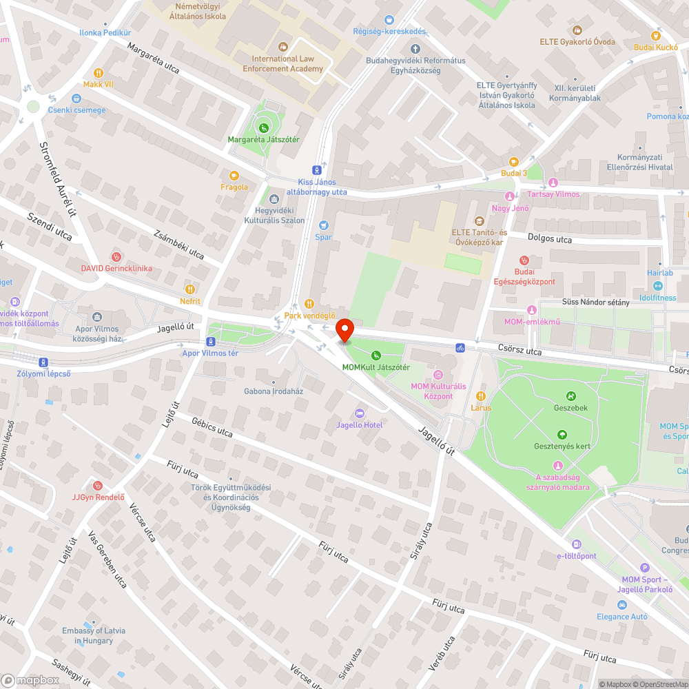 Megsüllyedt járda bejelentés helye