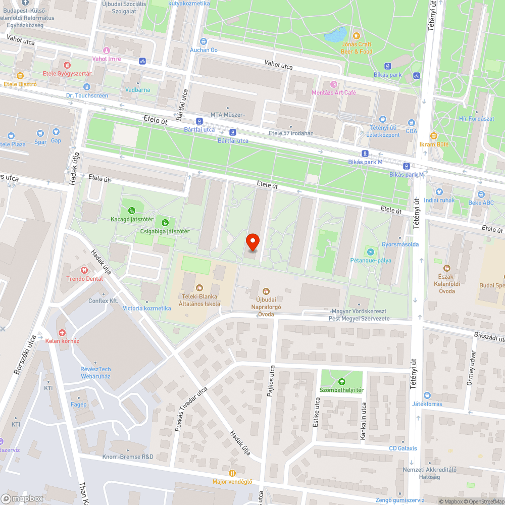 Járdán parkolás bejelentés helye