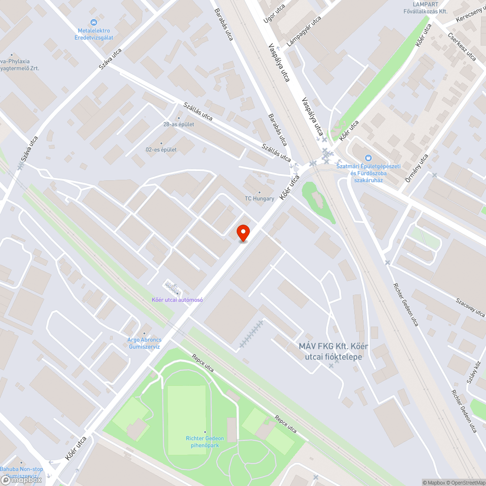 Megdőlt oszlop bejelentés helye