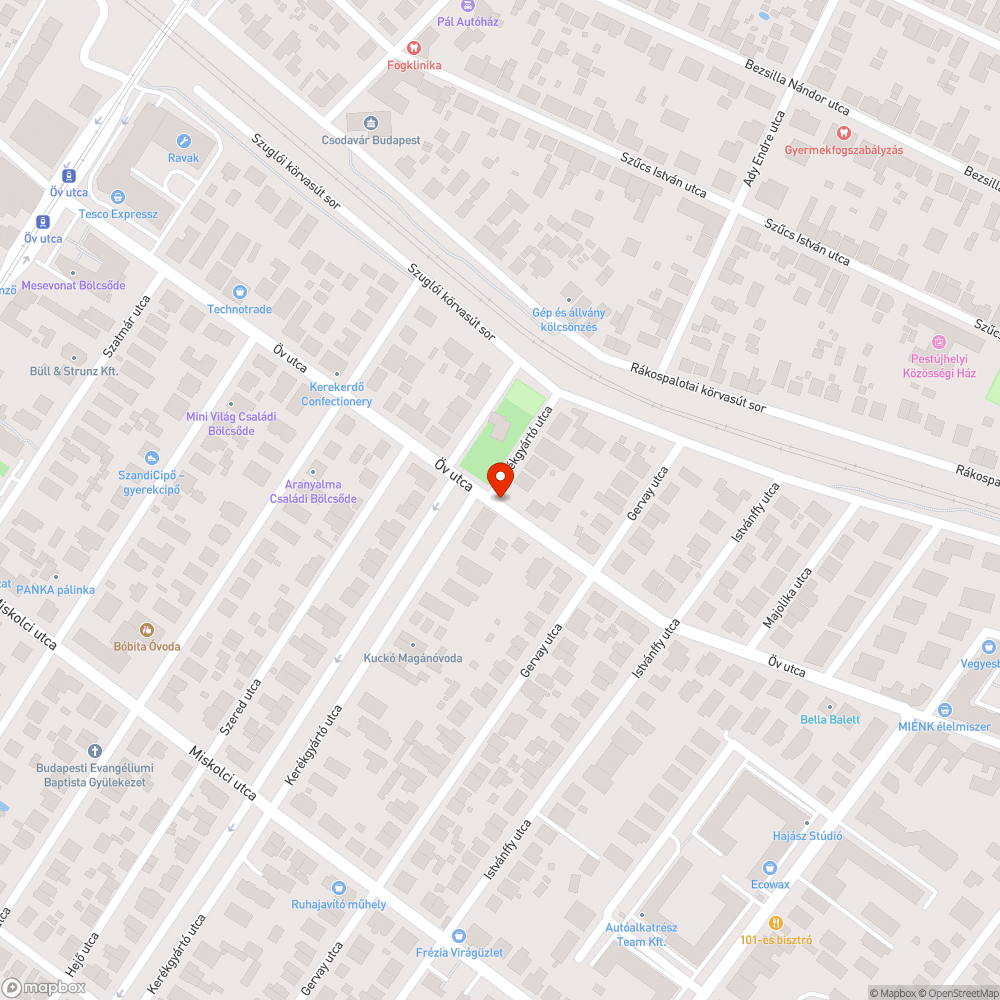 Veszélyes gyalogos-átkelőhely bejelentés helye