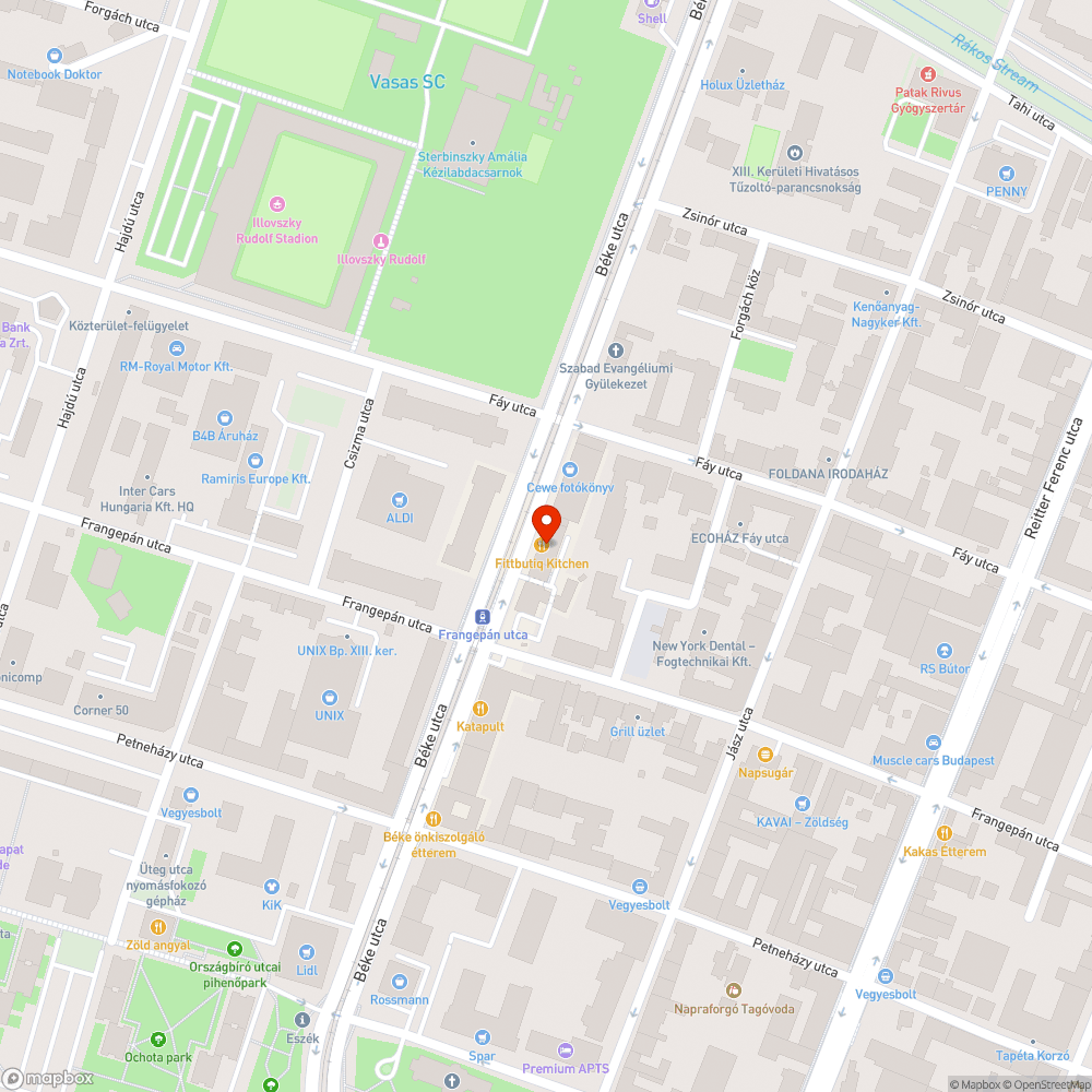 Kidőlt oszlop bejelentés helye