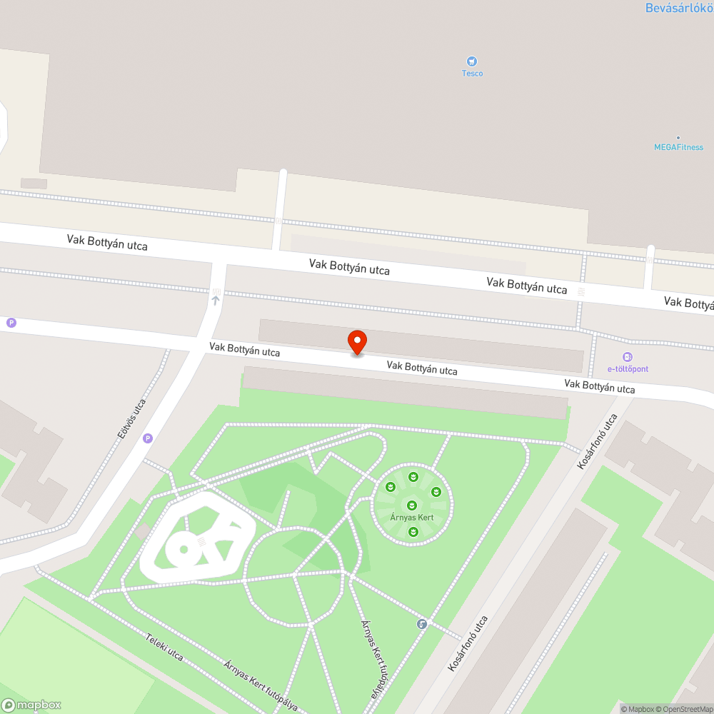 Kiégett lámpa bejelentés helye