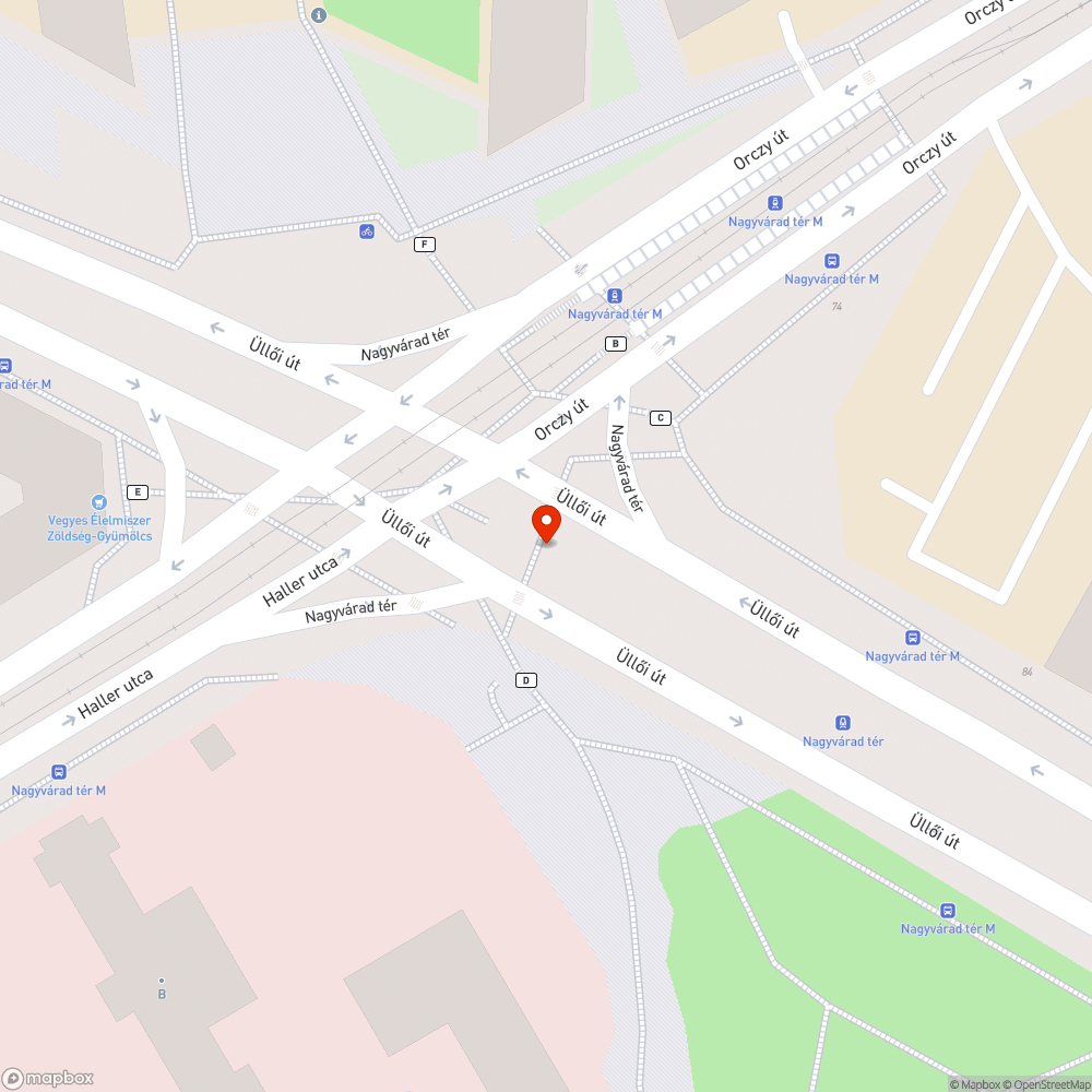 Megdőlt közlekedési lámpa bejelentés helye