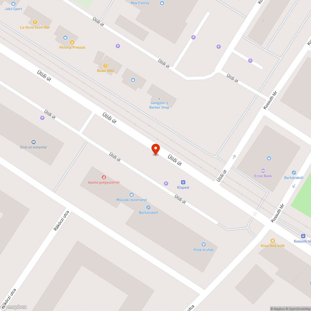 Kiégett lámpa bejelentés helye