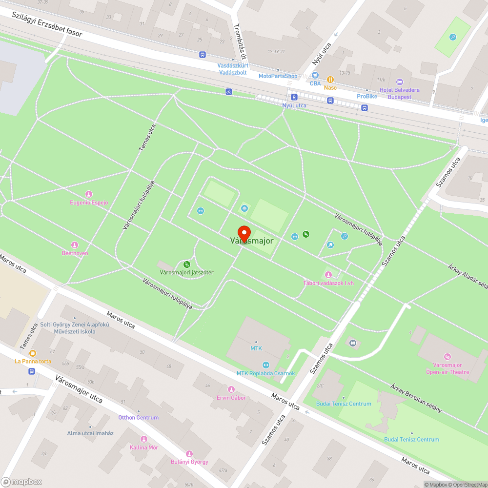 Több lámpa sem világít a Városmajorban bejelentés helye