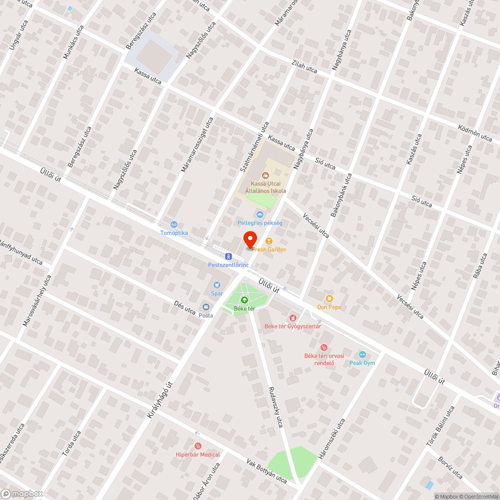 Rasszista graffiti bejelentés helye