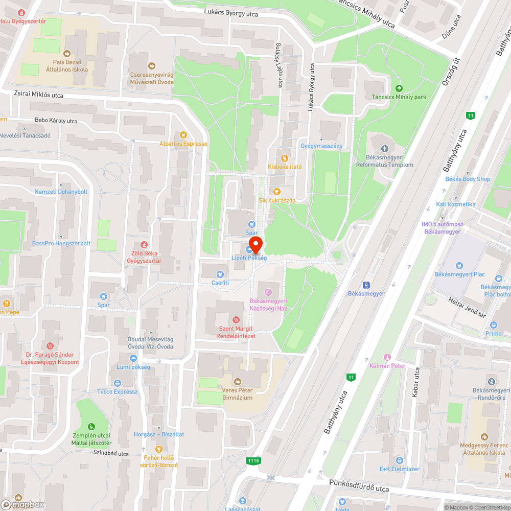 Kiégett lámpa bejelentés helye