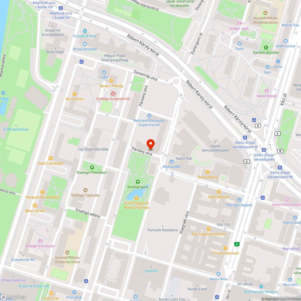 Elhagyott autó bejelentés helye