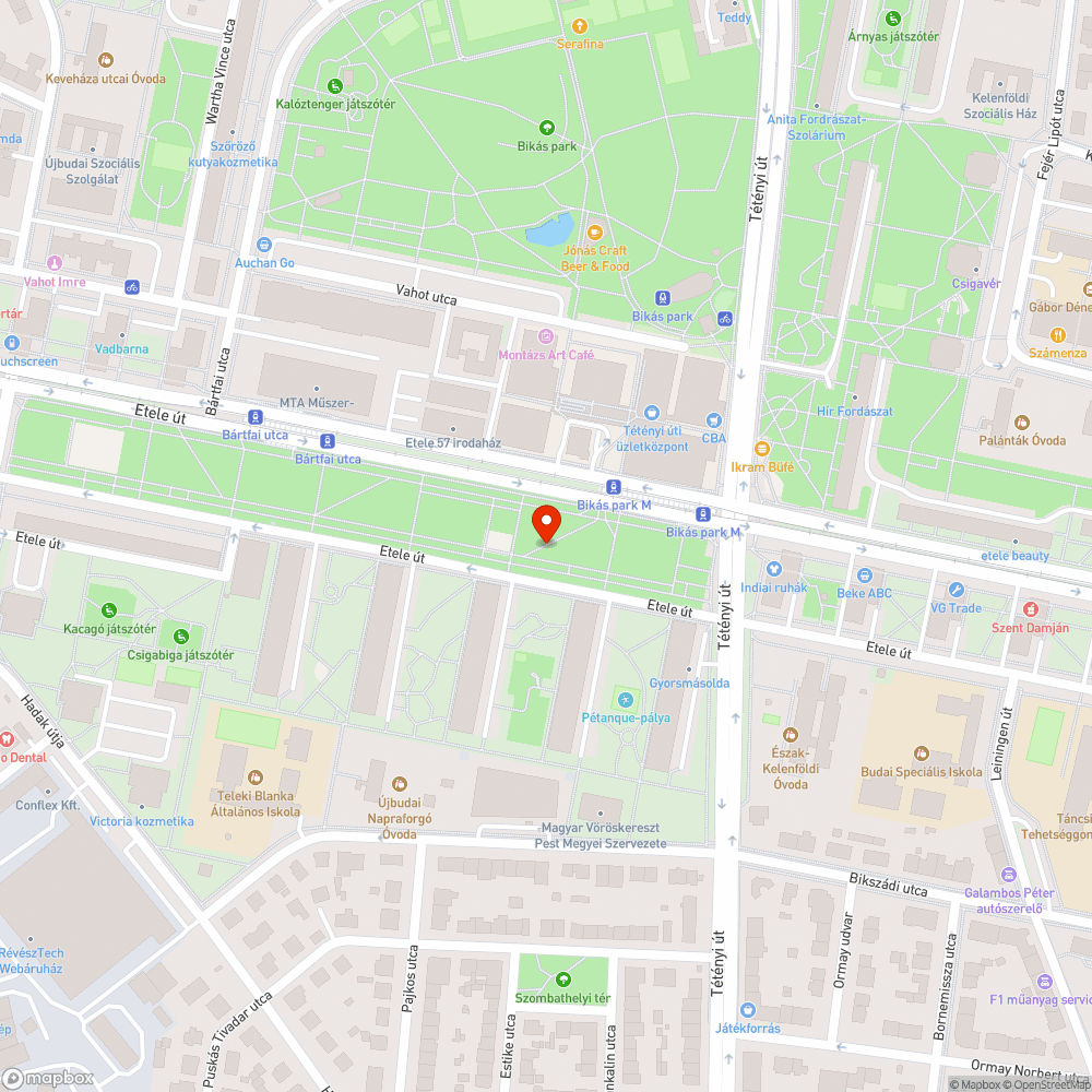 Törmelék bejelentés helye