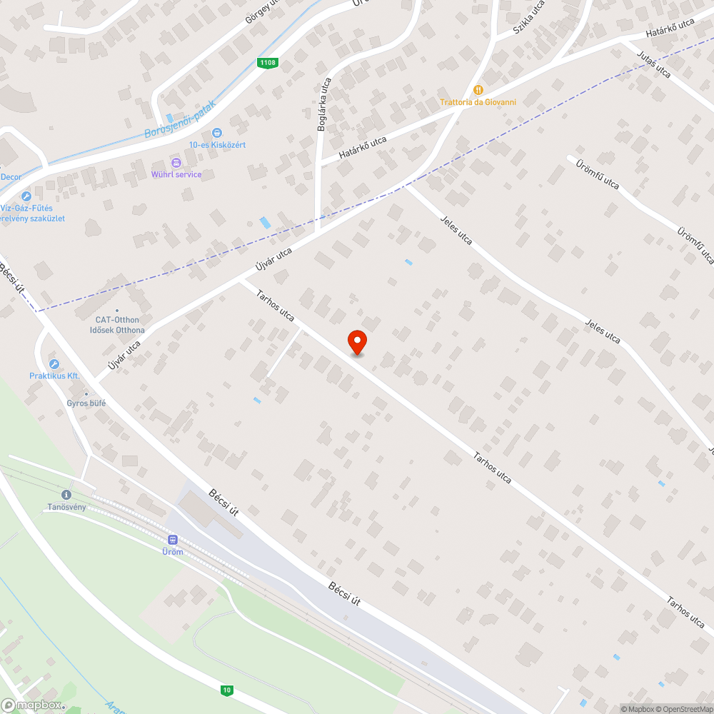 Óbuda, Tarhos utca járhatatlan bejelentés helye