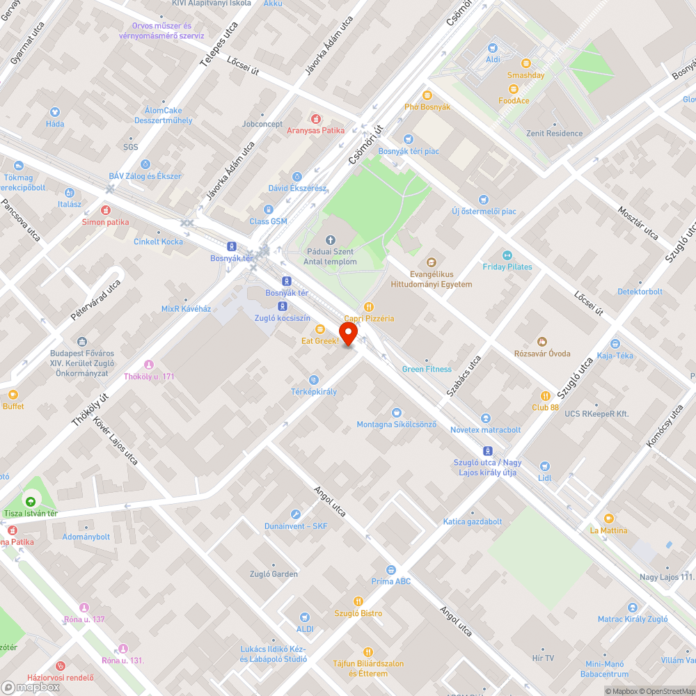 Mocskos, elhanyagolt utcasarok és üzletportál bejelentés helye