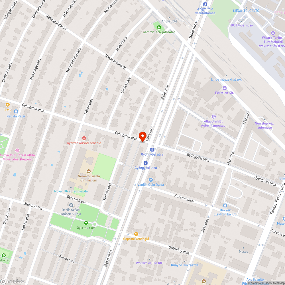 Kibelezett telefonfülke bejelentés helye