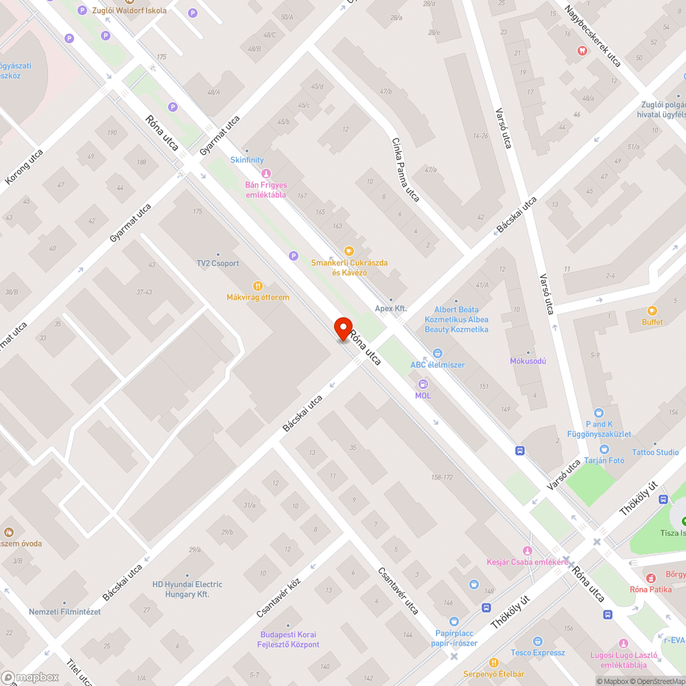 Rongált telefonfülke bejelentés helye