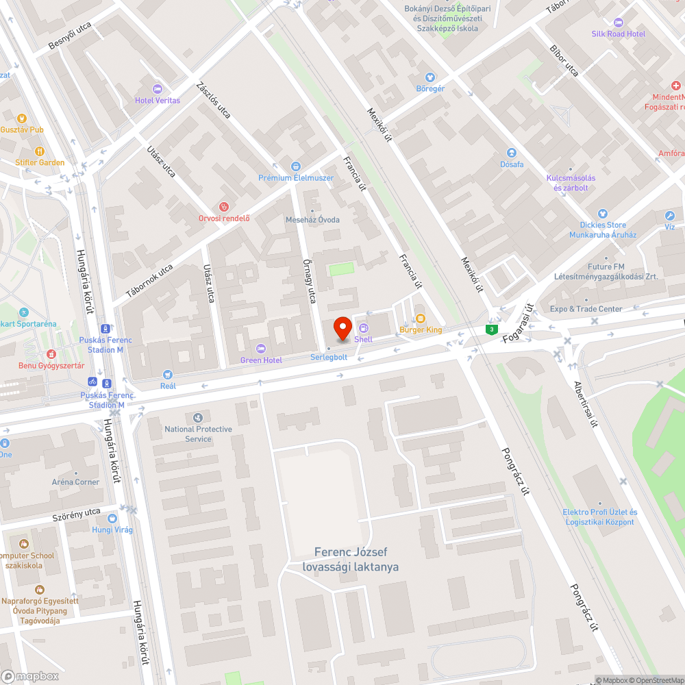 Elfogadhatatlan állapotú, forgalmas útszakasz bejelentés helye