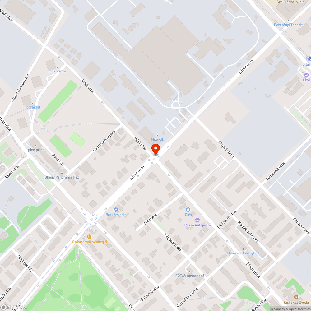 Széteső macskakövek bejelentés helye