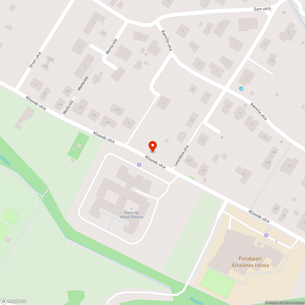 Klisovác utca világítása bejelentés helye